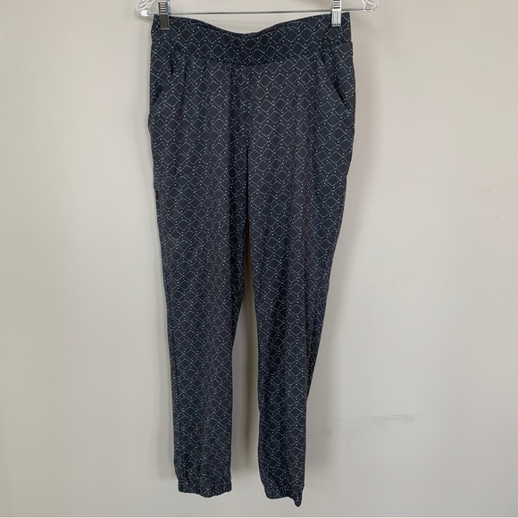 Title Nine Navy Blue & Turquoise Joggers Size S - Picture 1 of 8